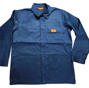 Vêtements de travail en coton durable avec fermeture éclair sur le devant et col rabattu pour hommes Veste de travail en coton lourd avec poches pour les mains - Product Image 6