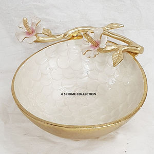 Cuenco decorativo de último diseño hecho a mano de Metal de aluminio de Calidad exclusiva, vajilla de restaurante de Color plateado para regalar - Product Image 5