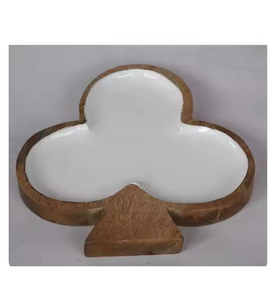 Cuencos de Madera Hechos a Mano en India para Servir en la Cocina, Decoración del Hogar, Aptos para Lavavajillas y Ecológicos, Acabado Esmaltado, Forma Única - Product Image 5