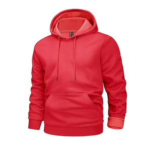 เสื้อฮู้ดโอเวอร์ไซส์ขนแกะสีบกำหนดโลโก้ได้เองดีไซน์แบบถักลายพื้น - Product Image 2