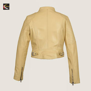 Moda mujer chaquetas de cuero producción a granel fábrica al por mayor - Product Image 4