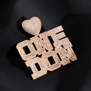 Colgante Personalizado de Forma Redonda, Joyería Fina Chapada en Plata, Letras Giratorias Personalizadas, Colgantes de Diamantes Moissanite con Incrustaciones de Circonitas para Regalos - Product Image 2