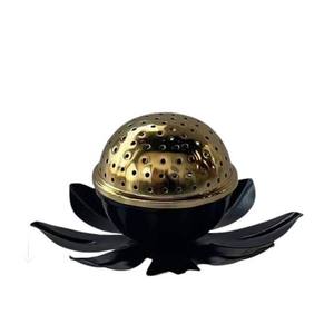 Bois et métal fabriqué au moyen-orient Bakhoor brûleur noir métal brûleur d'encens prix de gros pour la maison hôtel intérieur Bakhoor brûleur - Product Image 4