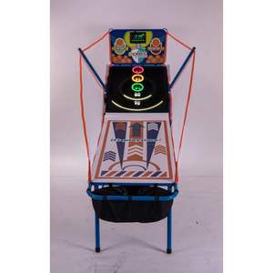 Jeu d'arcade de basket-ball double portable et pliable pour intérieur avec tableau de scores électronique - Product Image 5