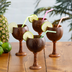 Verres à cocktail en coque de noix de coco 100% naturelle, très vendus, pour les fêtes, style hawaïen, fabriqués au Vietnam - Product Image 5