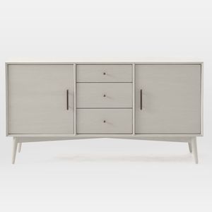 Meubles modernes européens élégants de qualité supérieure, Buffet blanc du milieu du siècle pour le couloir - Product Image 2