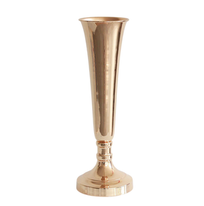 Nuevo Florero Decorativo de Trompeta de Metal Plateado Antiguo para Decoración de Mesa en Bodas, Eventos y Fiestas, Centro de Mesa - Product Image 4