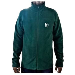 2025 chaquetas de lana Polar de talla grande con logotipo personalizado de manga completa para hombre, Sudadera con cuello levantado con cremallera y patrón sólido - Product Image 1