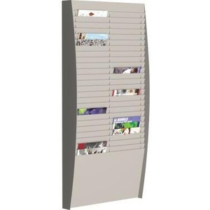 Portadocumentos Prospectus PAPERFLOW DIN A4 de Poliestireno Gris, 50 Unidades, 54.4 x 112 x 12.9 cm (Ancho x Alto x Profundidad) - Product Image 1