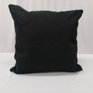 Housse de coussin en toile 100% coton, noir jais, épaisse et de qualité supérieure, pour canapé, décorative, usage domestique - Product Image 6