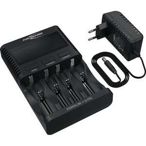 Cargador Universal UBC Powerline 4 Ultra con Fuente de Alimentación de 1.2 V NiMH y 3.6 V Li-Ion, Accesorio Electrónico ANSMANN - Product Image 1