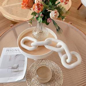 Link Chain Wood <b>Knot</b> Decoration <b>Ornament</b> Wood <b>Knot</b> Decor for Home Living Room Bedroom - Product Image 4