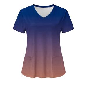 Uniformes hospitalarios Spandex elástico médico Scrubs tejido Jogger traje con camisa para enfermeras médicos - Product Image 3