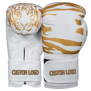 Gants de boxe en cuir imperméables avec logo personnalisé 14oz 10oz 6oz Sac lourd d'entraînement - Product Image 2