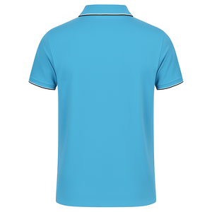 Polo para hombre teñido liso de algodón y punto transpirable al por mayor, Polo de golf de manga corta con diseño personalizado para hombre en todos los colores - Product Image 2