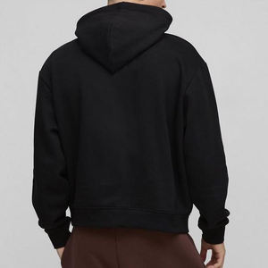 Nouvel arrivage de sweats à capuche surdimensionnés avec logo personnalisé couleur unie unisexe en coton polyester respirant et confortable pour hommes, tenue décontracté - Product Image 6