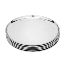 Plato decorativo de placa de metal de lujo de suministro al por mayor para recepciones de bodas y eventos formales disponibles al mejor precio - Product Image 1