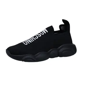 Portofino Đen/Bạc Sneakers người đàn ông mới giản dị Giày ren lên người đàn ông giày nhẹ Sneakers giày tùy chỉnh chất lượng cao nhìn