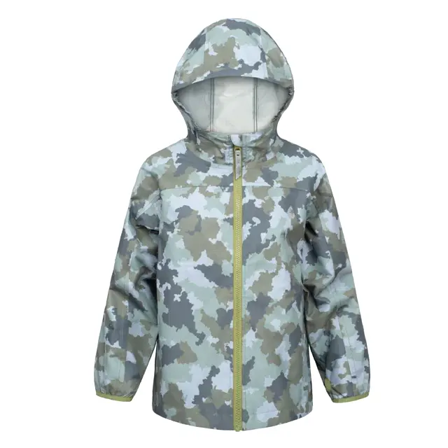 CONMR eko hava Camo yağmur ceket ucuz açık oyun koruma yağmurluk Packable Rainshell yağmurluklar çocuklar