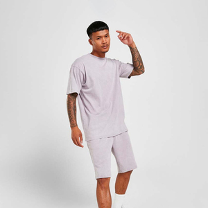 กางเกงขาสั้นผ้าฝ้ายเทอร์รี่สไตล์วินเทจซักได้ทั้งชายและหญิงทำจากผ้าฝ้ายผ้าดิบขอบผ้าตาข่ายแบบมีลาย - Product Image 3