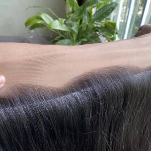 Extensiones de cabello humano brasileño virgen, con encaje Frontal HD, venta al por mayor - Product Image 3