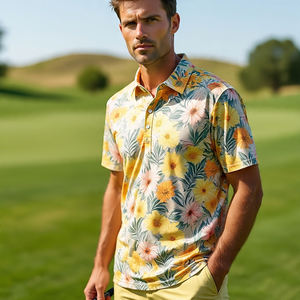 Sublimación Poliéster Golf Camiseta Hombre Logotipo personalizado Impreso Camiseta Polo Hombres 100% Poliéster Sublimación Polo Camisa Hombre - Product Image 3