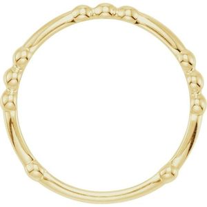 Romantic Stainless Steel Bead <b>Ring</b> Fashionable Gold Plated Inlay with Geometric Design Stylish Eternity Style Perfect Gift - Product Image 2