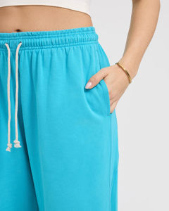 OEM/ODM Pantalon de survêtement pour femmes Spandex/Polyester Matériau Respirant Impression de logo personnalisé Solide Anti-Rides Hiver Devant Plat - Product Image 4