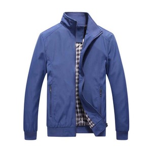 Venta al por mayor de ropa personalizada chaquetas de bombardero para hombre, chaqueta a prueba de viento lisa, abrigos para hombres, fábrica OEM, ropa de calle de poliéster y nailon - Product Image 6