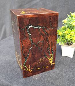 Thunder Strokes <b>Urn</b> for Ashes Personalized Cremation for Human Ashes Handmade <b>Large</b> Keepsake <b>Urn</b> Box - Product Image 2