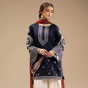 ชุดสูทลำลองสำหรับผู้หญิงเสื้อผ้าสไตล์อินเดีย & ปากีสถานสำหรับฤดูหนาวจากนักออกแบบที่หรูหรา - Product Image 3