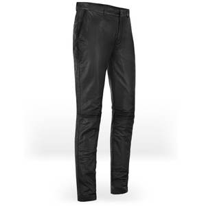 Pantalones de cuero para hombre con el mejor estilo, cintura elástica recta de moda de invierno de alta calidad en diferentes tamaños y colores - Product Image 1