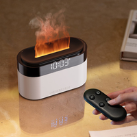 Humidificateur d'air ultrasonique OEM ODM, diffuseur d'arômes, horloge, lumière LED à changement de couleur 7 couleurs, alimenté par USB, pour la maison, le bureau, l'hôtel, cadeau