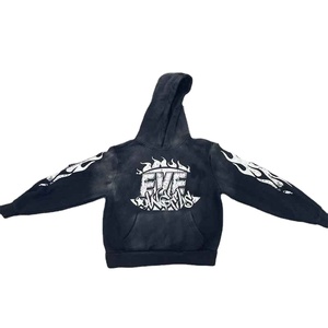 Sweat à capuche classique Jogger DTF survêtements respirants ensemble Streetwear coton lourd deux pièces tenue pour hommes et femmes vêtements décontractés - Product Image 5