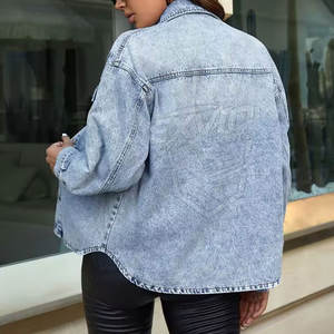 Servicio OEM, Diseño Personalizado, Venta Directa de Fábrica, Camisa de Mezclilla para Mujer, Ropa para Adultos, Camisa de Mezclilla para Mujer - Product Image 4