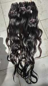 Paquets de cheveux bruts de cuticule en gros 100% cheveux humains indiens non transformés cuticule vierge alignée pour les extensions Genius Weft 12a - Product Image 6