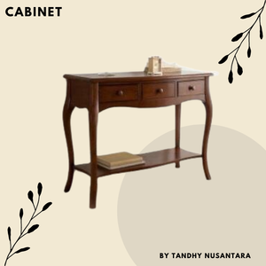 Armoire de rangement de style français européen couleur blanche table console nordique moderne avec deux tiroirs prix de gros - Product Image 6