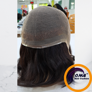 Peluca de Cabello Humano Remy al por Mayor para Hombres, con Base de Encaje HD Transparente, Pre-Desplumada, Línea de Cabello Natural, OEM - Product Image 4