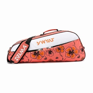 Bolsa de Raquetas WYAT Azul y Blanca con Parches de Dibujos Animados, Capacidad para 3 Raquetas, Bolsa Deportiva - Product Image 6