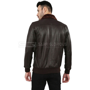Chaqueta de cuero de PU de calidad superior a la moda de calle para hombre nueva llegada chaqueta de PU de calidad superior a la moda - Product Image 3