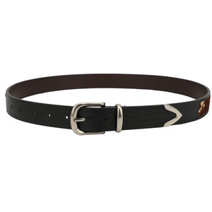 Ceinture unisexe en cuir de vache véritable avec poils, haut de gamme, motif unique, tendance streetwear, service OEM - Product Image 3