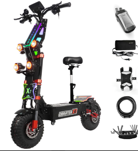 Vehículo Eléctrico para Adultos, 55 mph, Llantas de 14 Pulgadas, Alcance de 90 Millas, Motores de 8000 W, 60 V 40 AH - Product Image 1