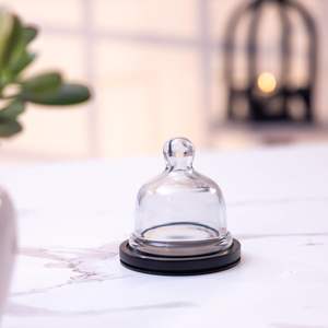 Mini Cúpula de Madera y Mármol Hecha a Mano, Antiadherente, para Exhibición de Alimentos, Joyería, Macarons, Decoración de Mesa de Restaurante, Buffet - Product Image 1