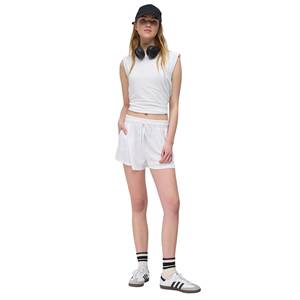 Pantalones Cortos Casuales con Cintura Elástica y Bolsillos, 100% Algodón - Product Image 6