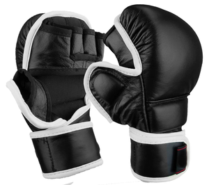 Bas quantité minimale de commande Haute Qualité Personnalisé Boxe Combat MMA Gants Cage Anneau Mma Gants En Cuir De Vachette Logo Personnalisé Mma Gants - Product Image 6