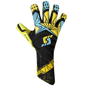 Gants de gardien de but de football professionnels en latex tricoté pour l'entraînement sportif et les matchs, offrant une protection optimale. - Product Image 3