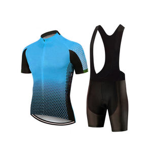 Ensemble d'uniformes de vélo de route à séchage rapide en maille respirante en polyester personnalisés pour hommes, grande taille, équipement de cyclisme respirant - Product Image 5