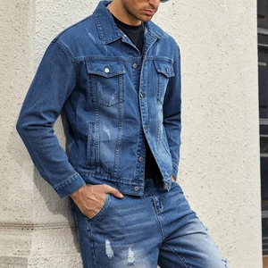 Chaqueta vaquera personalizada para hombre, chaquetas informales bonitas, ropa de calle para hombre, prendas de vestir vaqueras de diseñador, abrigos - Product Image 2