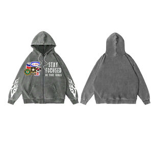 OEM ODM personalizado hombres Rhinestone sudaderas con capucha DTG DTF sublimación sudadera Streetwear pulóver ropa Casual - Product Image 3