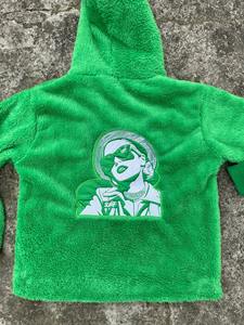 2025 sweat à capuche surdimensionné personnalisé recadrée déchiré ourlet brut sweats à capuche Dtg qualité de luxe français éponge poids lourd sweat à capuche court lavage à l'acide - Product Image 5